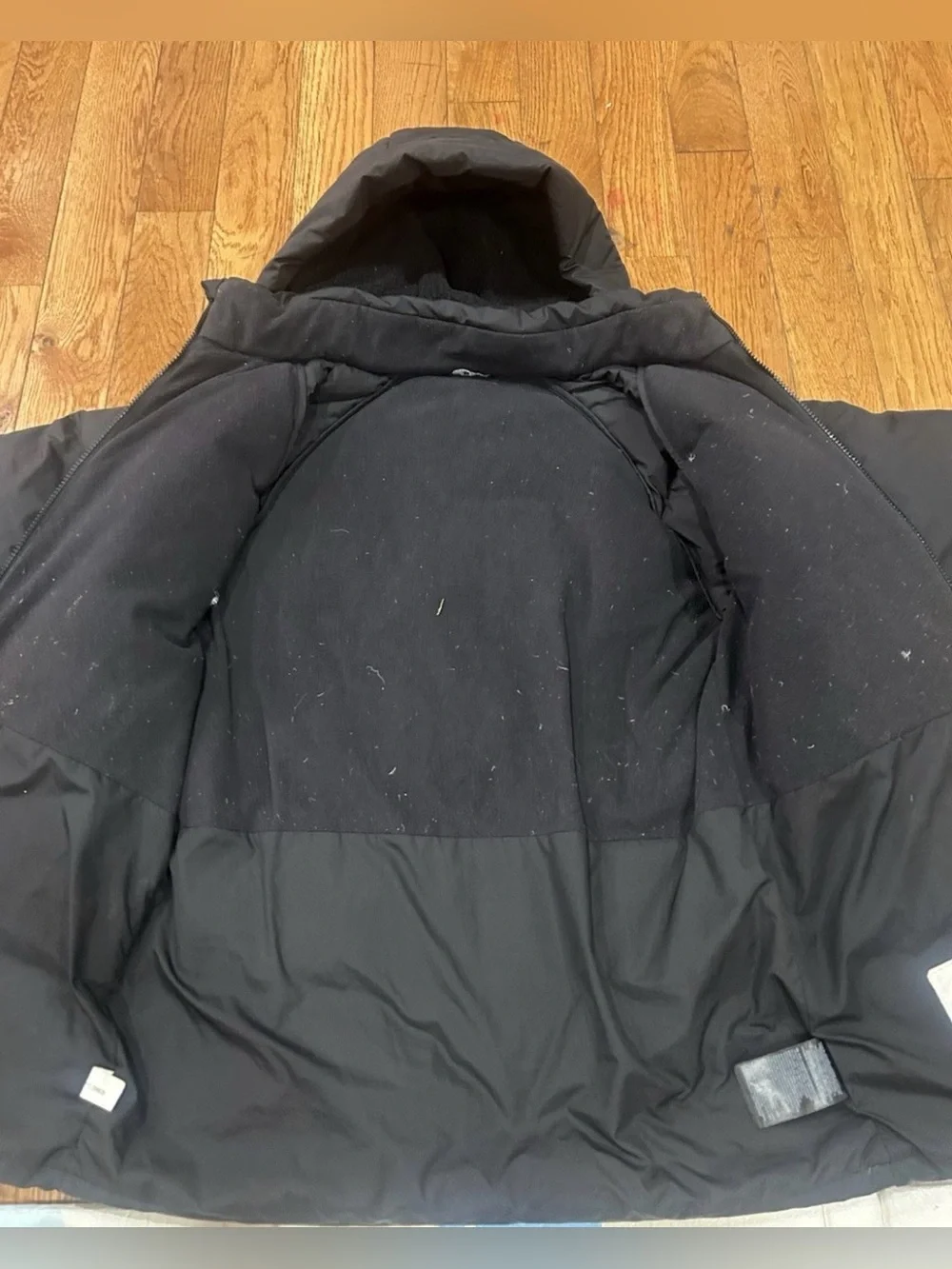The North Face Teen North Down Fleece-Lined Short Parka Jacket Black‎ XL 14/16⁠